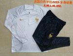 France 22/23 White Half-Zip Jacket - 图片 9