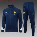 France 24/25 Long Zipper Jacket Blue