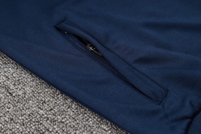 France 24/25 Long Zipper Jacket Blue - 图片 4