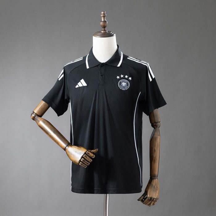 Germany 2025/2026 Polo Shirt - Black - 图片 2