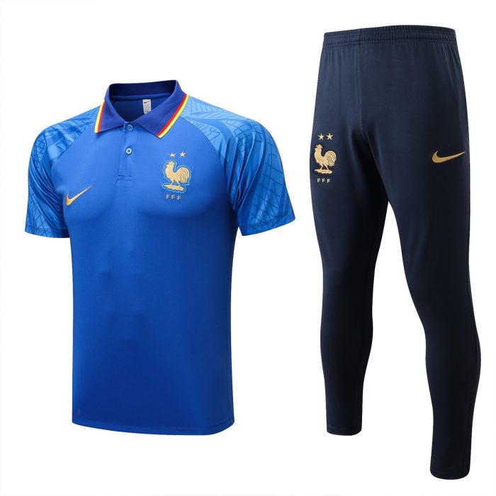 France 22/23 Polo Shirt Colorful Blue - 图片 8