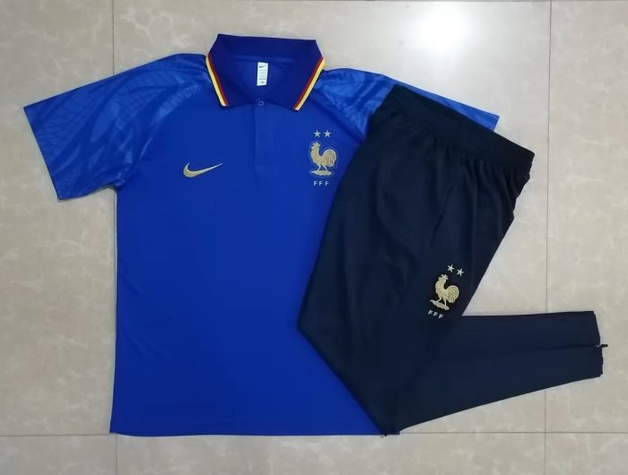 France 22/23 Polo Shirt Colorful Blue - 图片 9