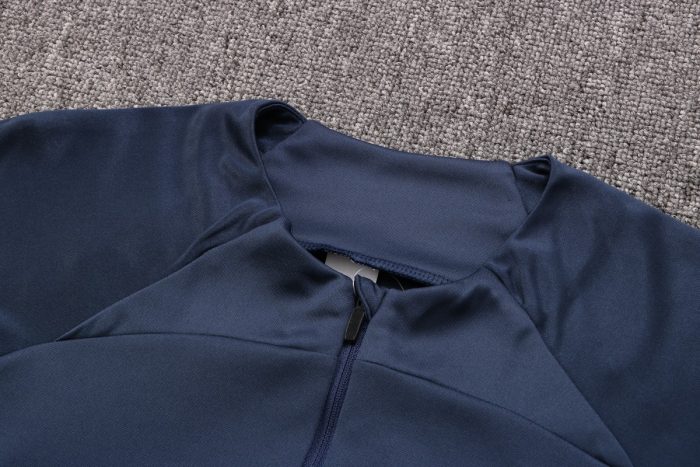 France 22/23 Semi-Zip Jacket Navy Blue - 图片 2