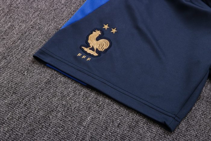 France 22/23 White Splatter Print Short Sleeve Training Set with 5-Inch Shorts - 图片 3