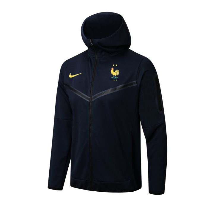 France 24/25 Long Zip Jacket Blue - 图片 3