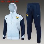 France 24/25 Long Zip Jacket Light Blue