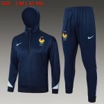 France 24/25 Long Zip Jacket Blue