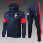 France 2021 Long Zipper Jacket Blue