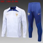 France Blue Collar Half-Zip Jacket