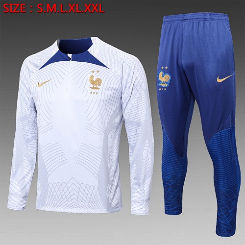 France Blue Collar Half-Zip Jacket