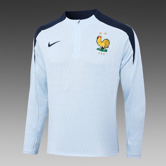 France 24/25 Light Blue Half-Zip Jacket (Player Version) - 图片 8