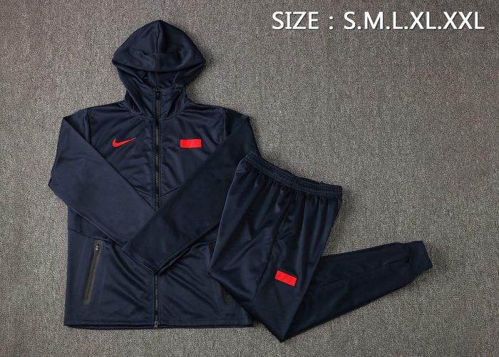 France 21/22 Long Zip Jacket Navy Blue - 图片 4