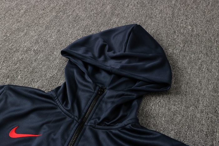 France 21/22 Long Zip Jacket Navy Blue - 图片 6