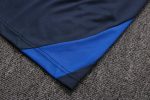 France 22/23 Blue Short Sleeve Training Suit with 5-Point Shorts - 图片 2