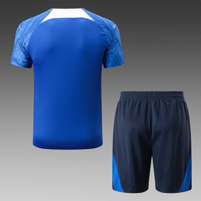 France 22/23 Short Sleeve Training Suit with 5-Inch Shorts - 图片 6