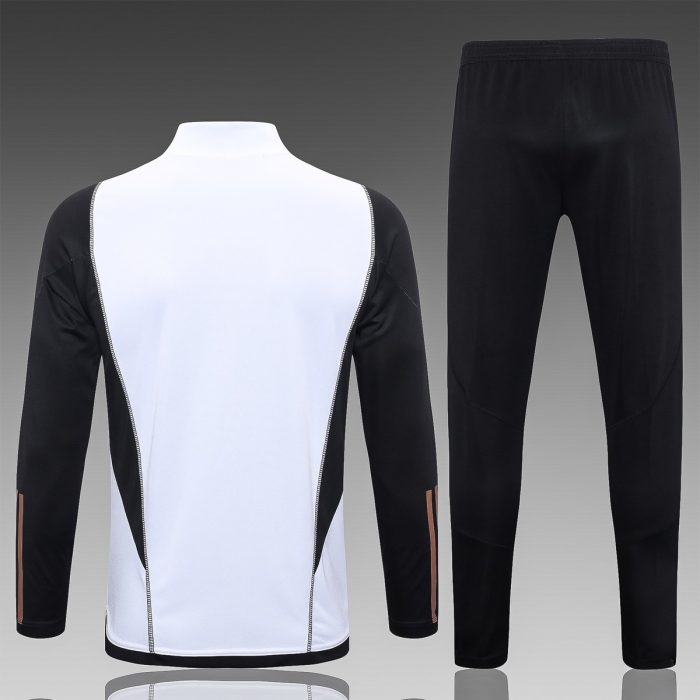 Germany 22/23 White Sleeves Black Half-Zip Jacket - 图片 7