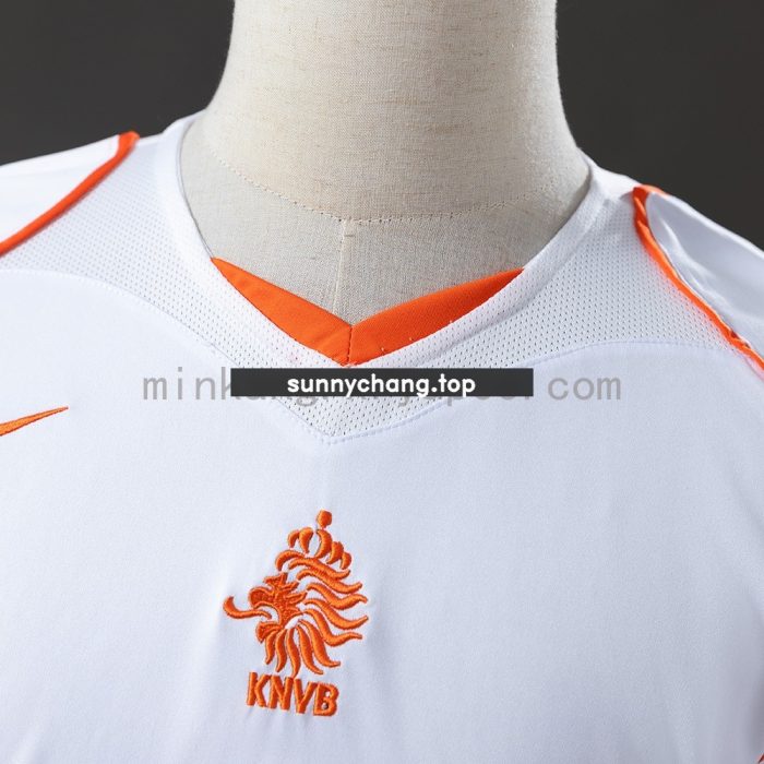 Netherlands 2004 Away Retro Shirt - 图片 5
