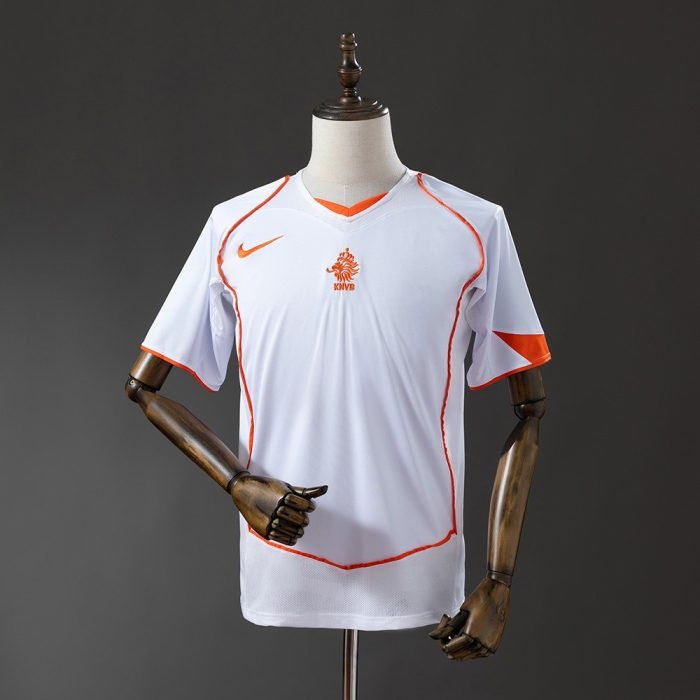 Netherlands 2004 Away Retro Shirt - 图片 7
