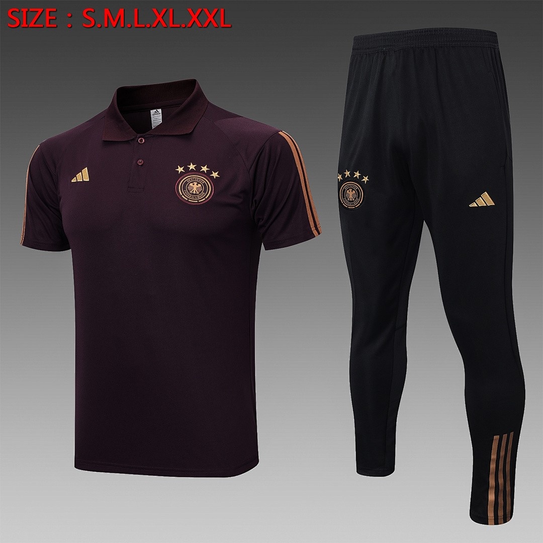 JER-7719_1 Germany 22/23 Polo Dark Brown - 图片 1