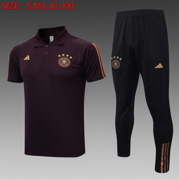 Germany 22/23 Polo Dark Brown - 图片 8