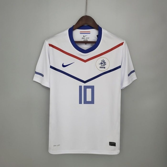 Netherlands 2012 Away Retro Jersey - 图片 9