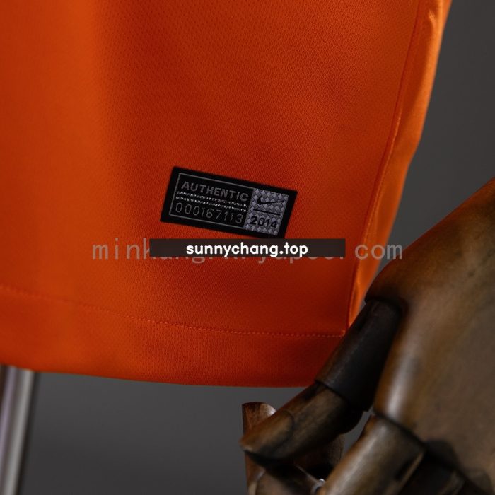 Netherlands 2014 Home Retro Jersey - 图片 2