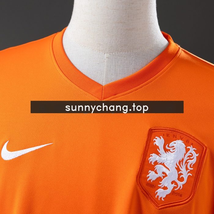 Netherlands 2014 Home Retro Jersey - 图片 6