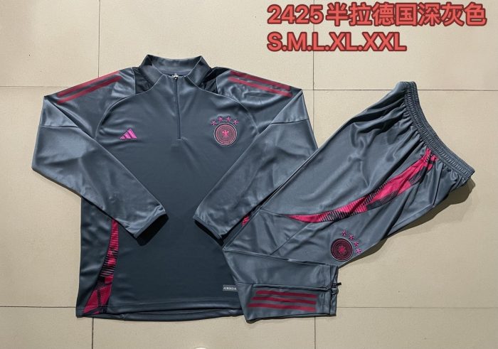 Germany 24-25 Half-Zip Jacket Dark Gray - 图片 9