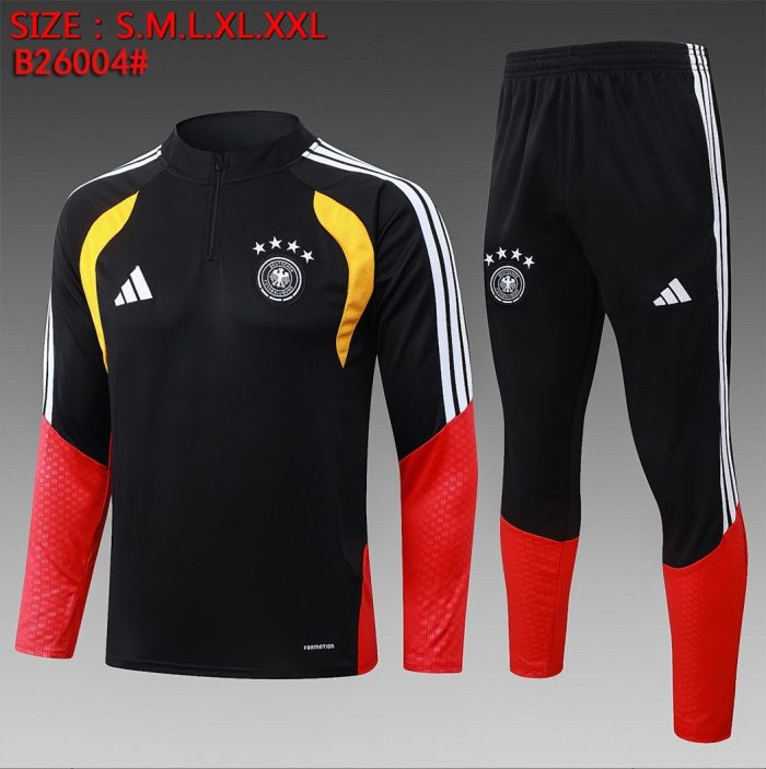 Germany Black Half-Zip Jacket - 图片 2