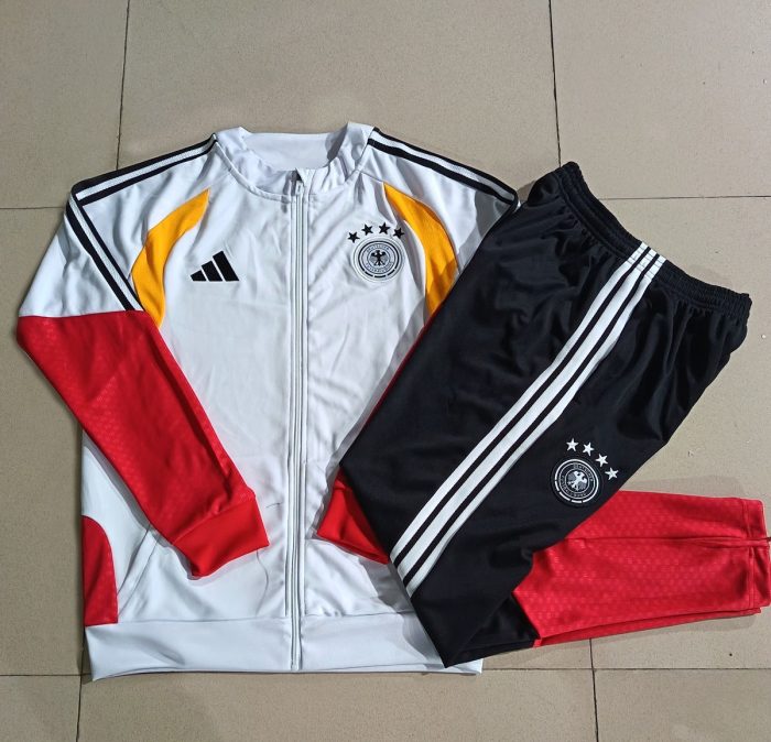 Germany White Kids' Long Zipper Jacket - 图片 4