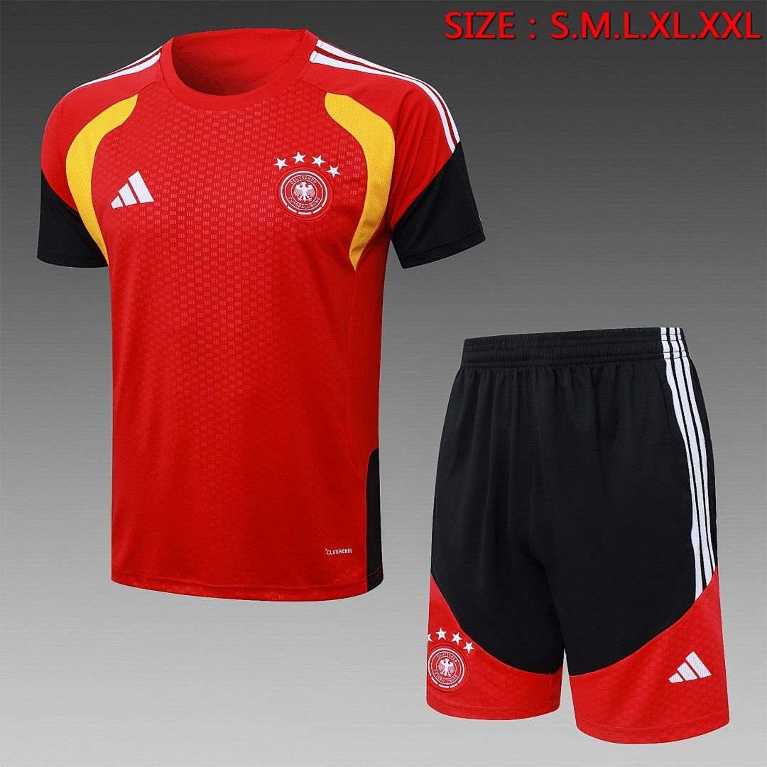 Germany 26/27 Red Short Sleeve Training Shirt