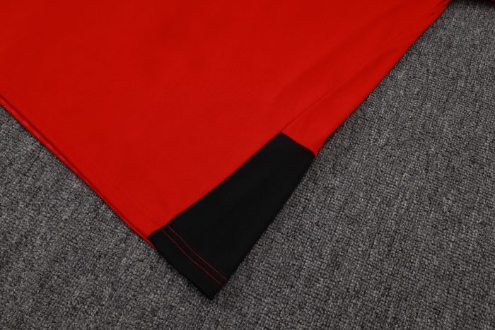 Germany 26/27 Red Short Sleeve Training Shirt - 图片 3