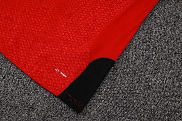 Germany 26/27 Red Short Sleeve Training Shirt - 图片 4