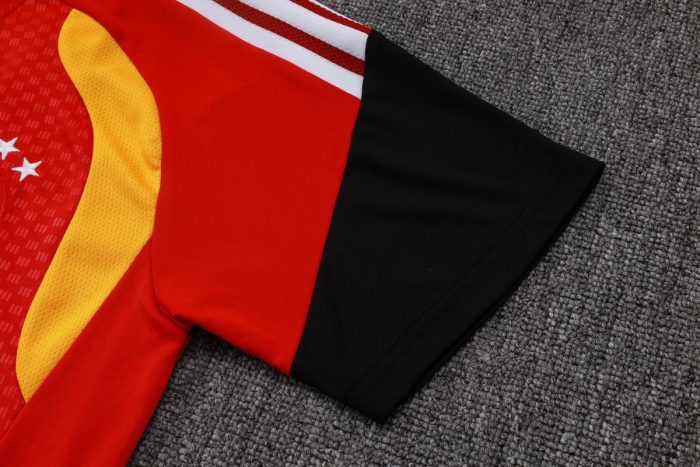 Germany 26/27 Red Short Sleeve Training Shirt - 图片 5