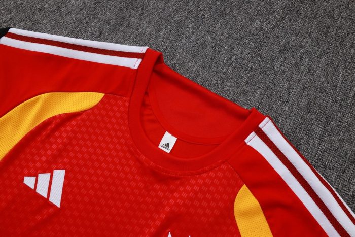 Germany 26/27 Red Short Sleeve Training Shirt - 图片 6