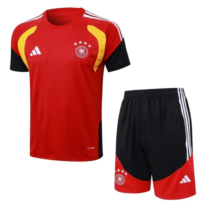 Germany 26/27 Red Short Sleeve Training Shirt - 图片 8