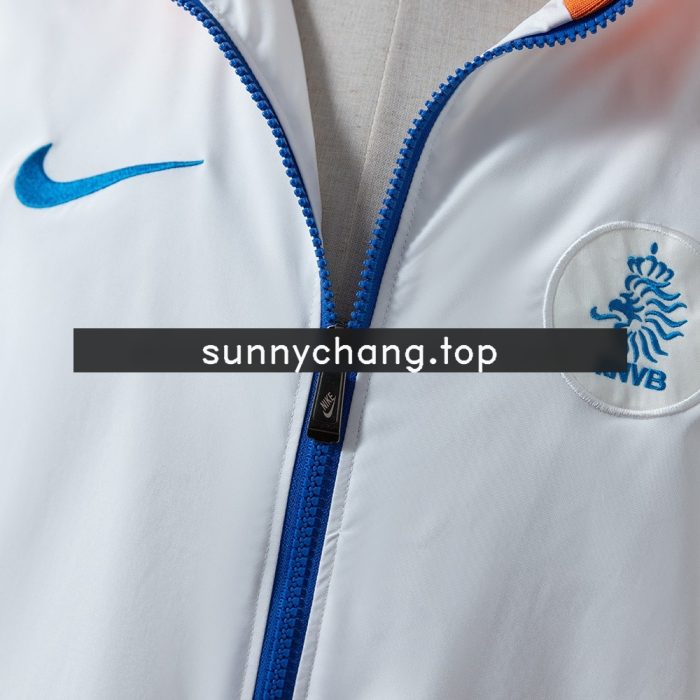 Netherlands 2010-2011 Windbreaker - White - 图片 6