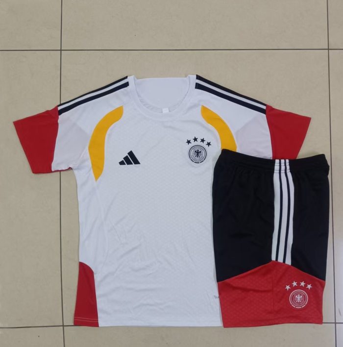 Germany White Short Sleeve Training Suit - 图片 9