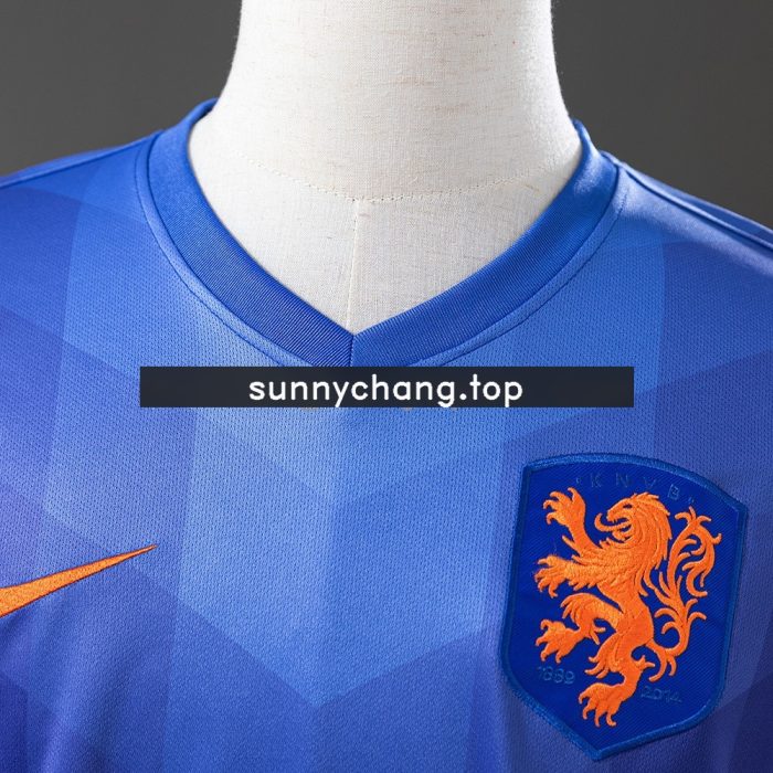 Netherlands 2014 Away Retro Jersey - 图片 6
