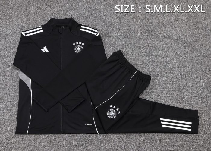 Germany Black Long Zipper Jacket - 图片 2