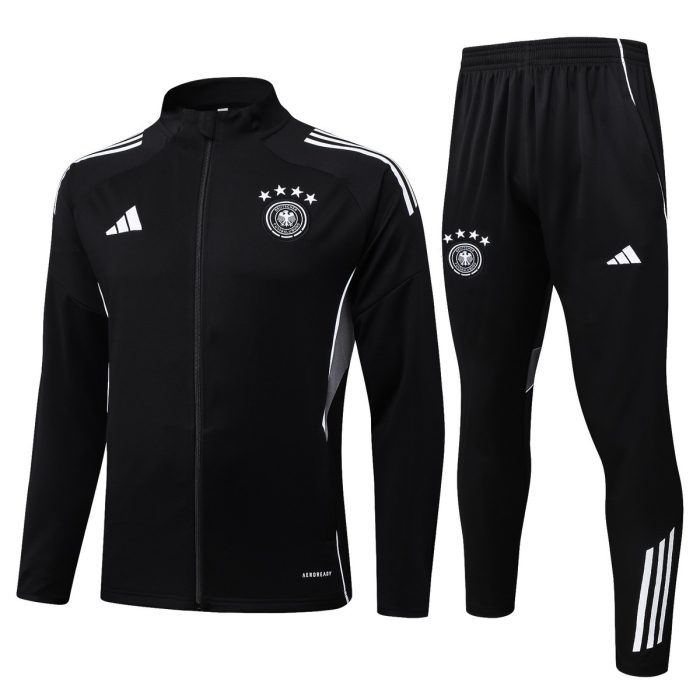Germany Black Long Zipper Jacket - 图片 8