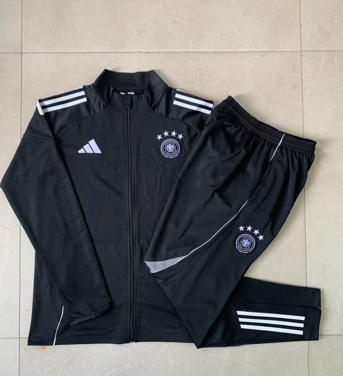 Germany Black Long Zipper Jacket - 图片 9