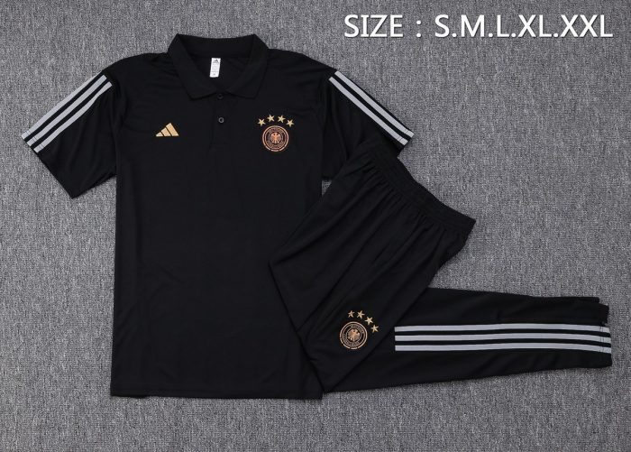 Germany 22/23 Polo Black - 图片 2