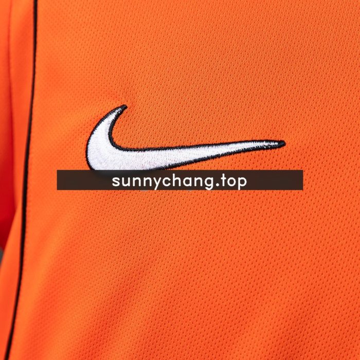 Netherlands 1998 Home Long Sleeve Retro Jersey - 图片 4