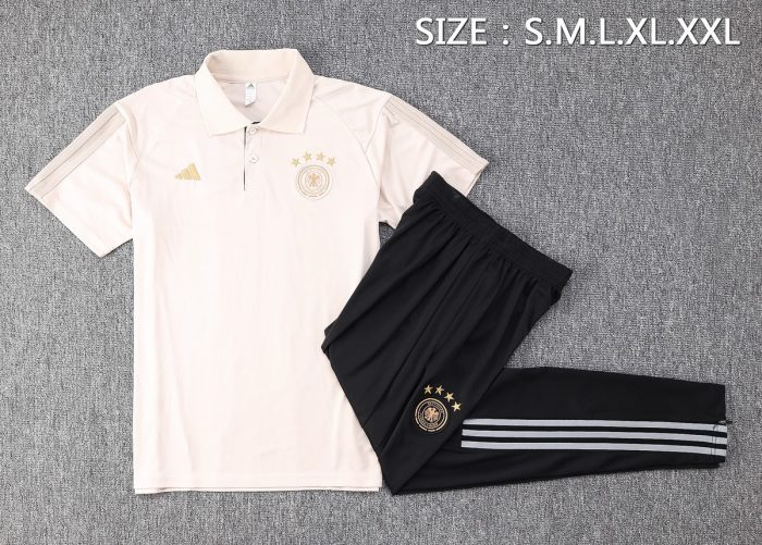 Germany 22/23 Polo Shirt Beige - 图片 2