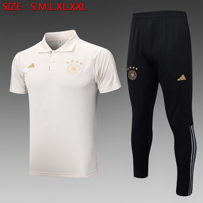 Germany 22/23 Polo Shirt Beige - 图片 8