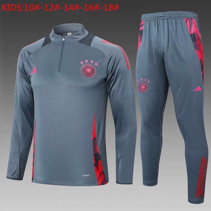 Germany 24-25 Half-Zip Jacket Grey Kids - 图片 2