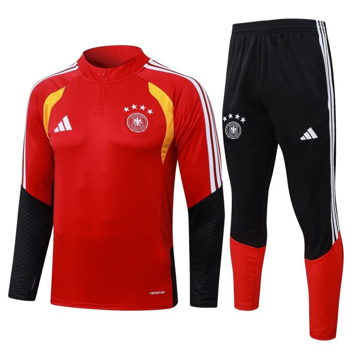 Germany Red Half-Zip Jacket - 图片 8