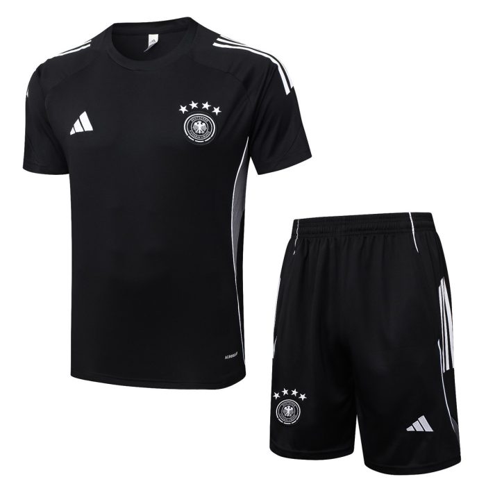 Germany Black Short Sleeve Training Suit - 图片 8