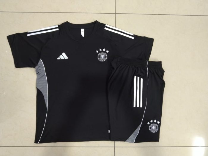 Germany Black Short Sleeve Training Suit - 图片 9